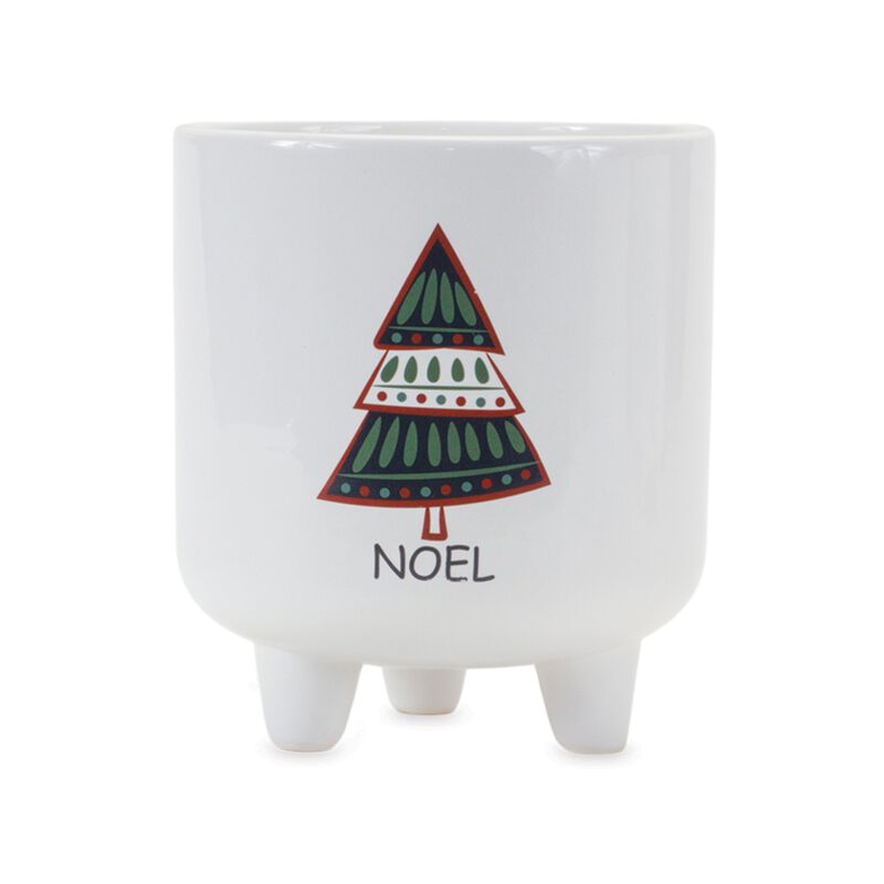 Footed Pine Tree Planter (Set of 3)