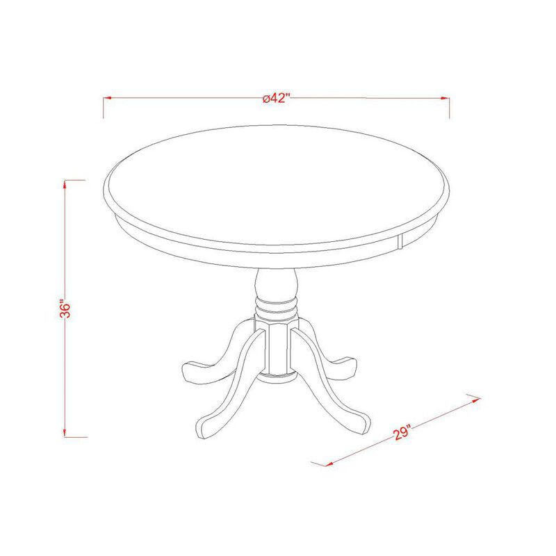 3 PC counter height pub set - high top Table and 2 counter height stool.