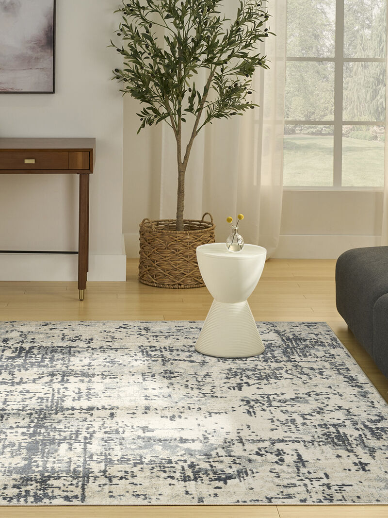 Quarry QUA17 Ivory/Gray 3'9" x 5'9" Rug