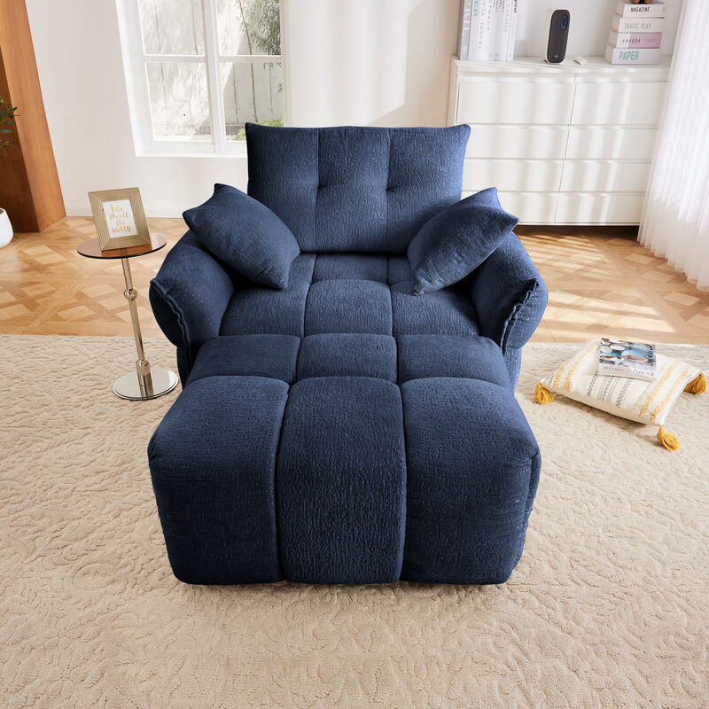Merax Single Sofa Chair with 1 Ottoman