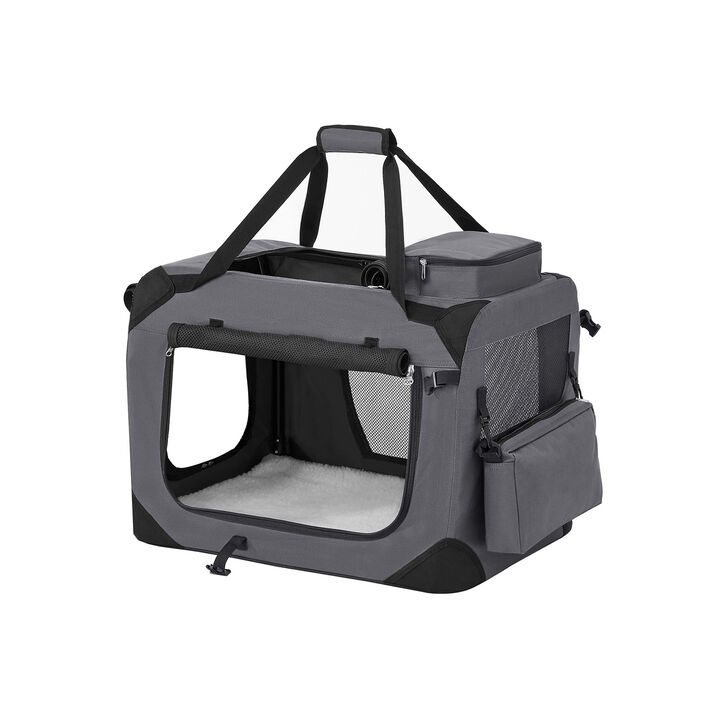 Lightweight Collapsible Soft Dog Crate For Dogs-Medium