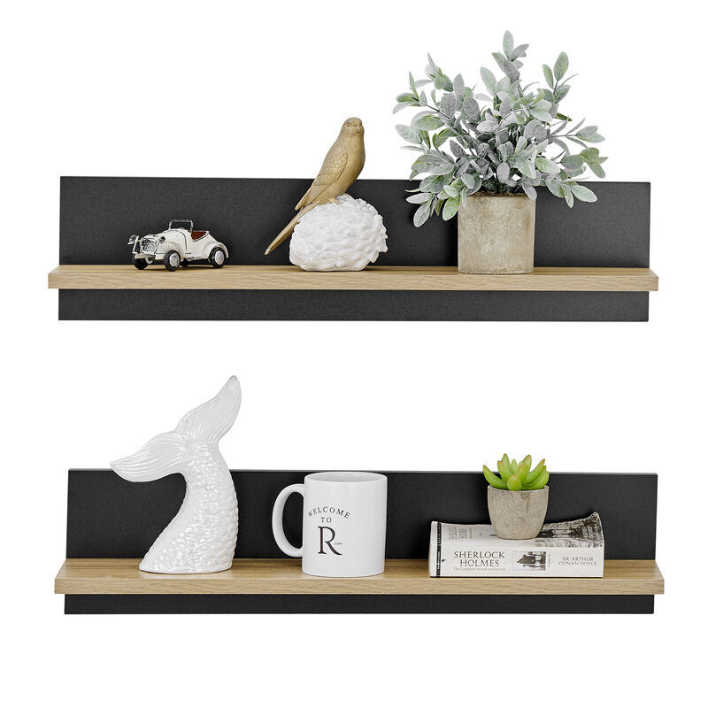 Repose Display Photo Ledge Shelf Set of 2