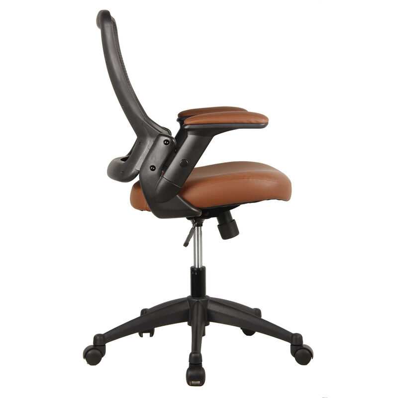 Streamdale Mid-Back Mesh Task Office Chair With Height Adjustable Arms image number 7
