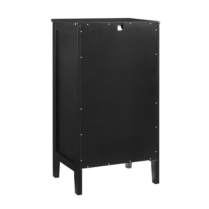 Linon Fetti Black Small Cabinet