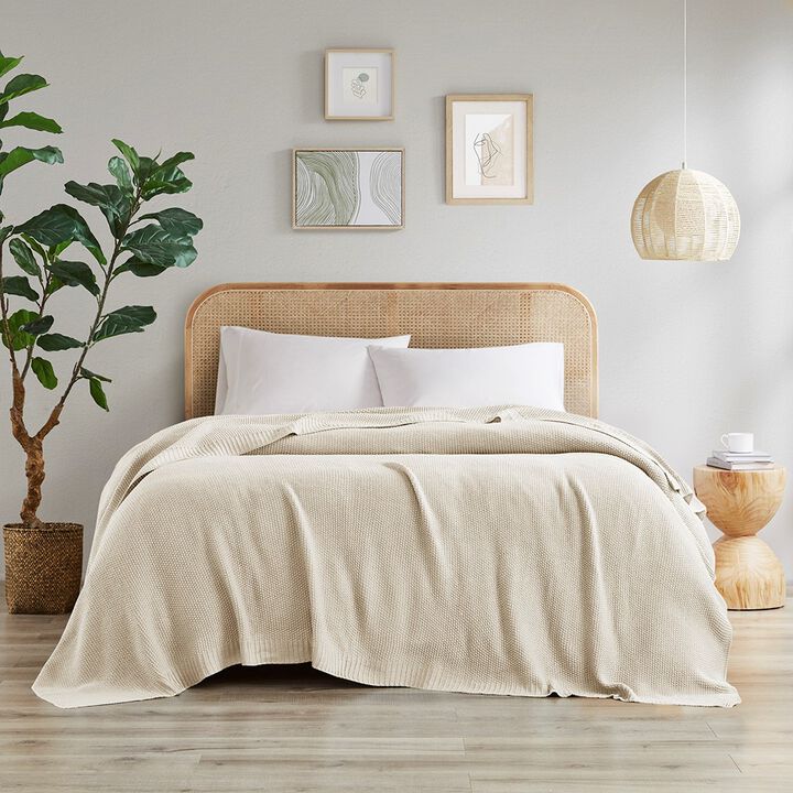 Gracie Mills Lessie Classic Knit Cottage Blanket