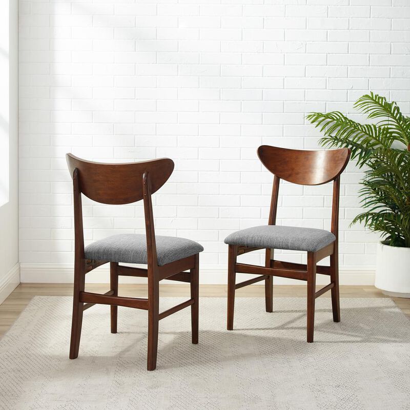 Landon 2-Piece Wood Dining Chairs W/Upholstered Seat