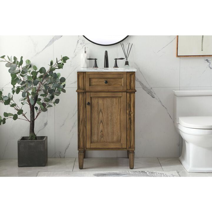 Elegant Kitchen and Bath 21 inch Single bathroom vanity in driftwood