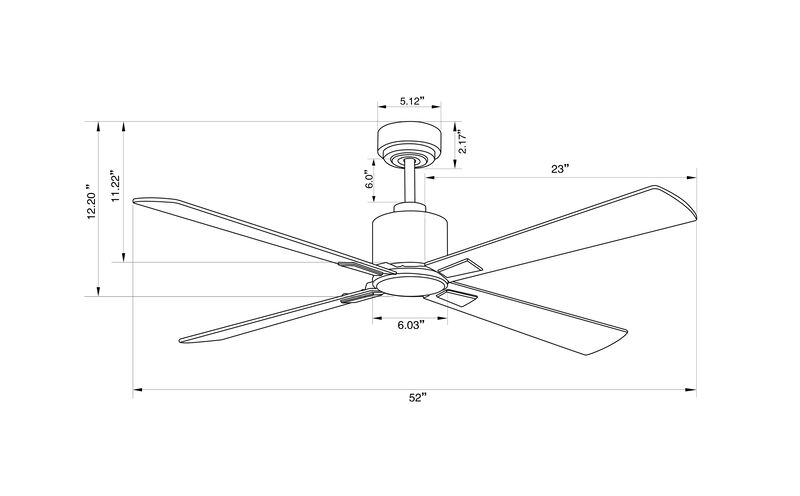 Lucci Air Climate 52" DC Ceiling Fan with Remote Control, Quiet High Airflow Fan image number 2