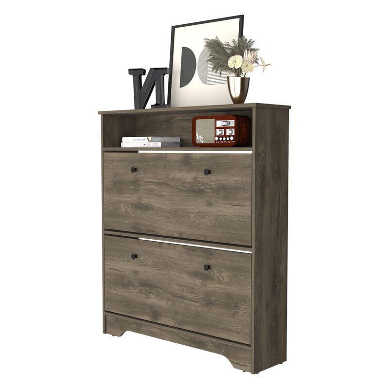 Streamdale Cranberry 2-Shelf Shoe Rack Dark Brown image number 6