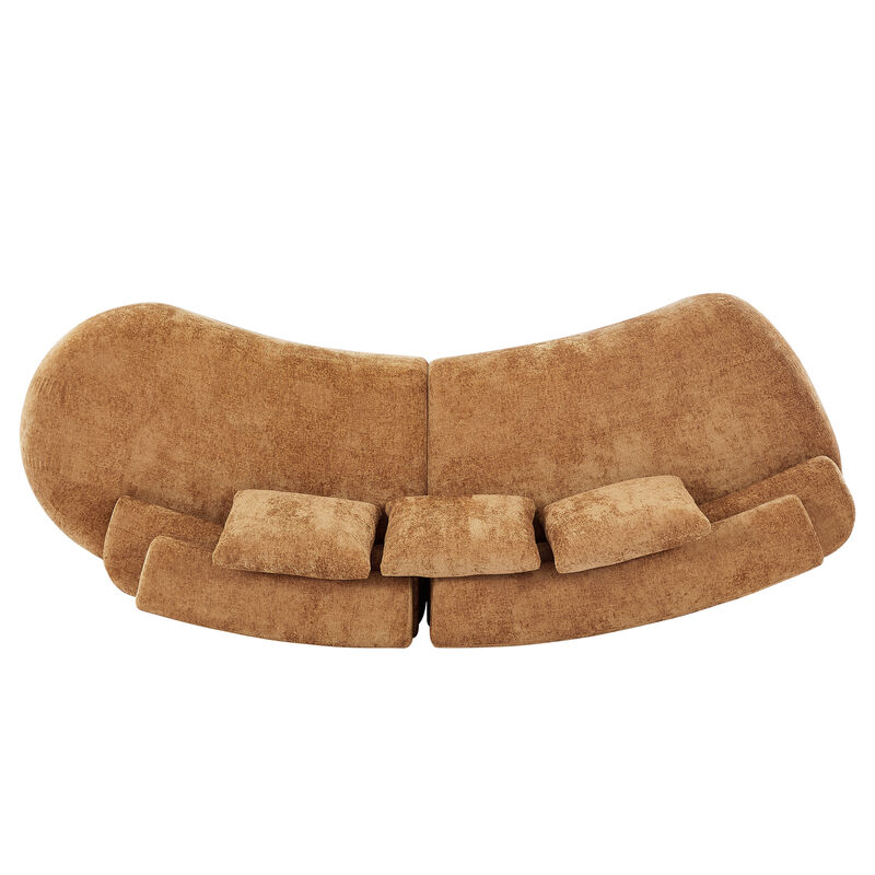 Paffur Curved Sectional Sofa image number 3
