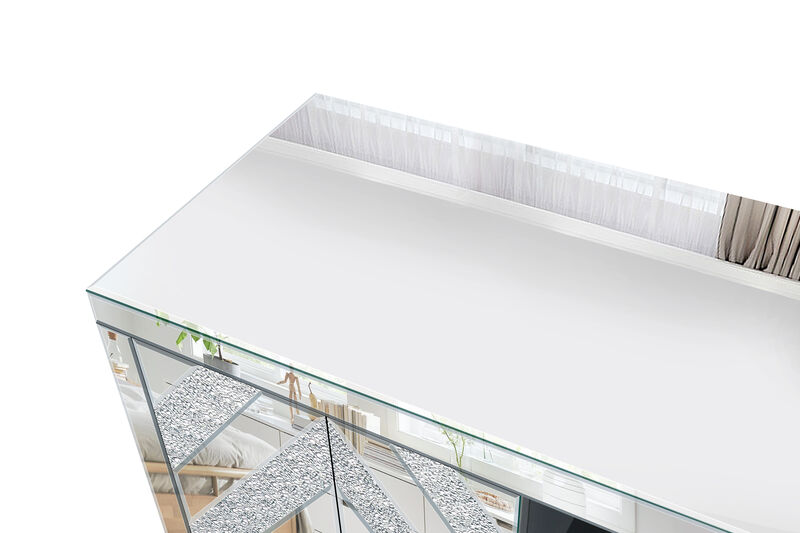 TATEUS Mirrored TV Stand image number 5