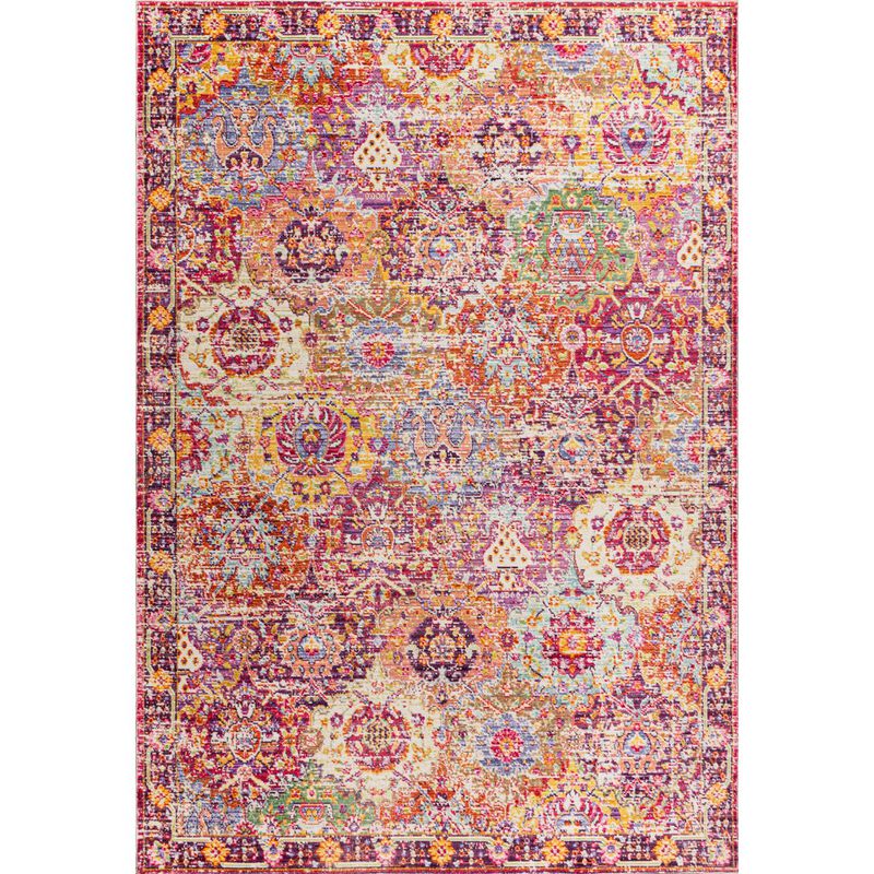 Flori Bohemian Medallion Area Rug