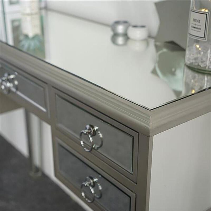 Illusions Collection Mirrored Console Table Stylish Accent for Entryway or Living Room