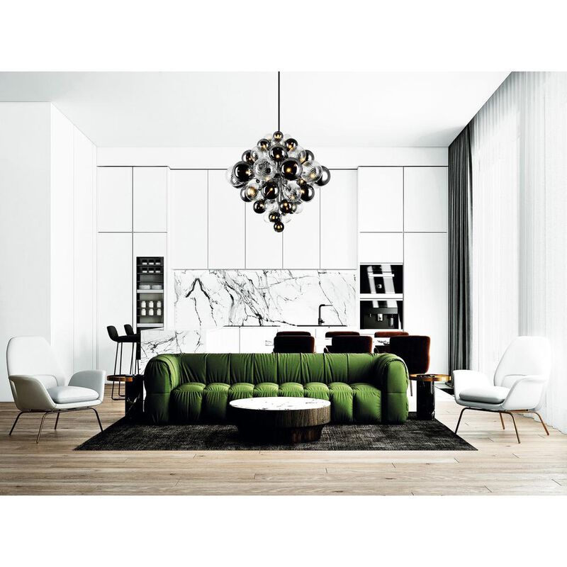 CWI Lighting Pallocino 27 Light Chandelier With Chrome Finish