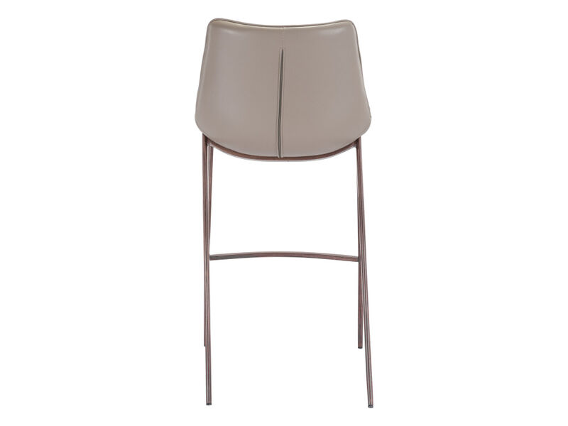 Magnus Barstool (Set of 2) Brown & Walnut