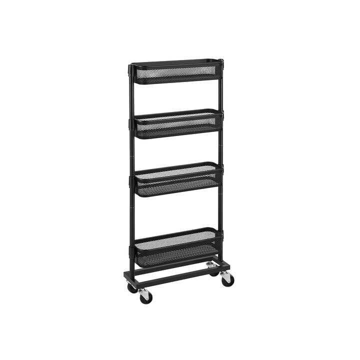BreeBe 4-Tier Slide-Out Trolley for Small Spaces