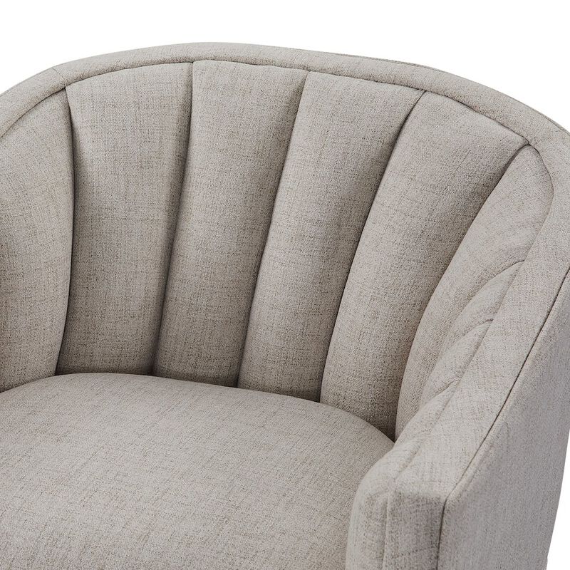 Sanibel Skirted Swivel Accent Chair