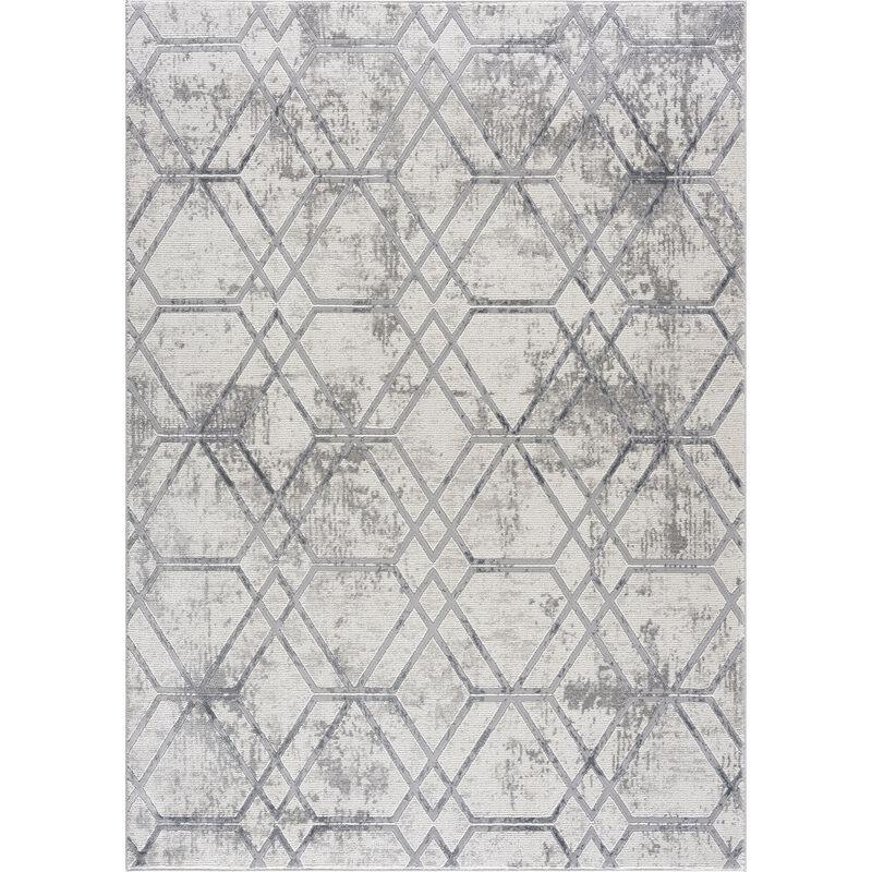 United Weavers Reserve Broadway Grey Area Rug 5'3 x 7'2