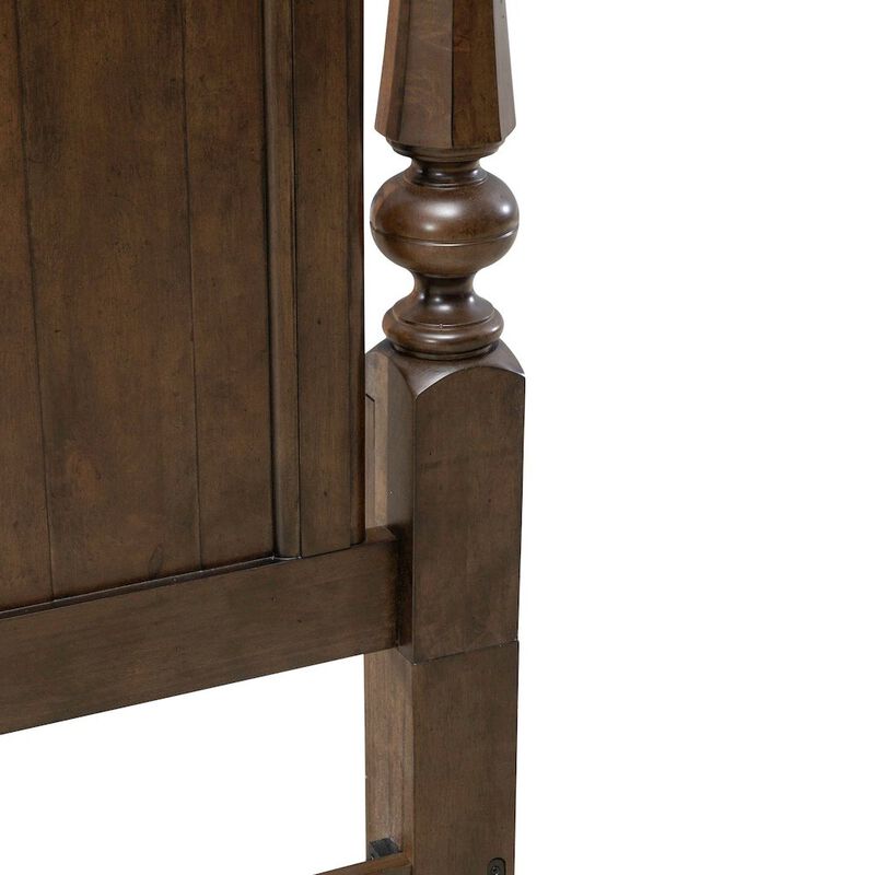 Liberty Furniture Arden Road Queen Arched Poster Bed Headboard - Satin Cherry image number 6