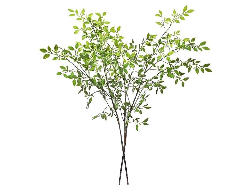 2 Piece Green Artificial Greenery Stems Vase Filler 43 3 Inch