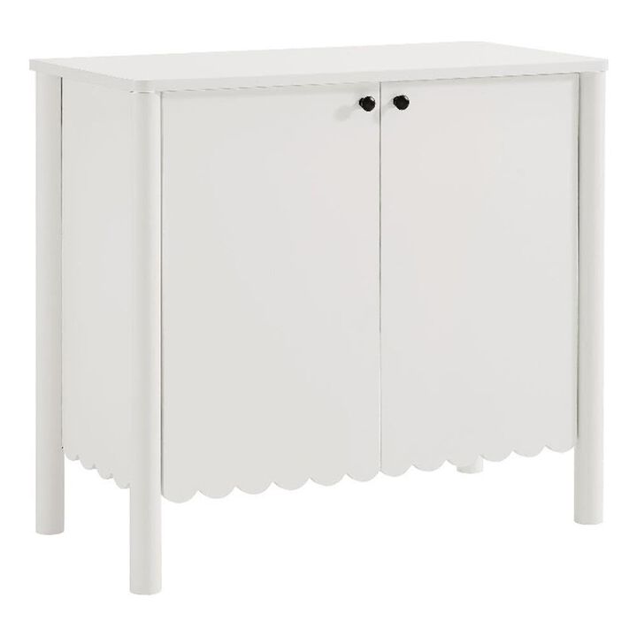 Modway Emmeline 2-Door Scalloped Sideboard in Light Gray