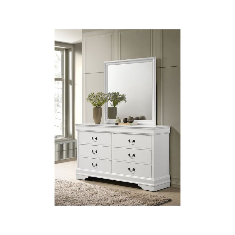 Coaster Co. of America Louis Philippe 6-drawer Dresser and Mirror White image number 6