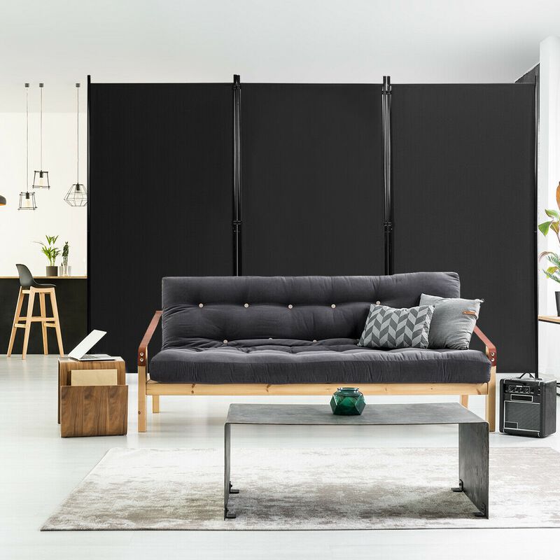 3-Panel Room Divider Folding Privacy Partition Screen for Office Room