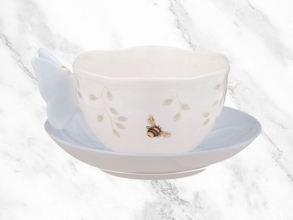 Lenox Butterfly Meadow Butterfly Blue Cup & Saucer