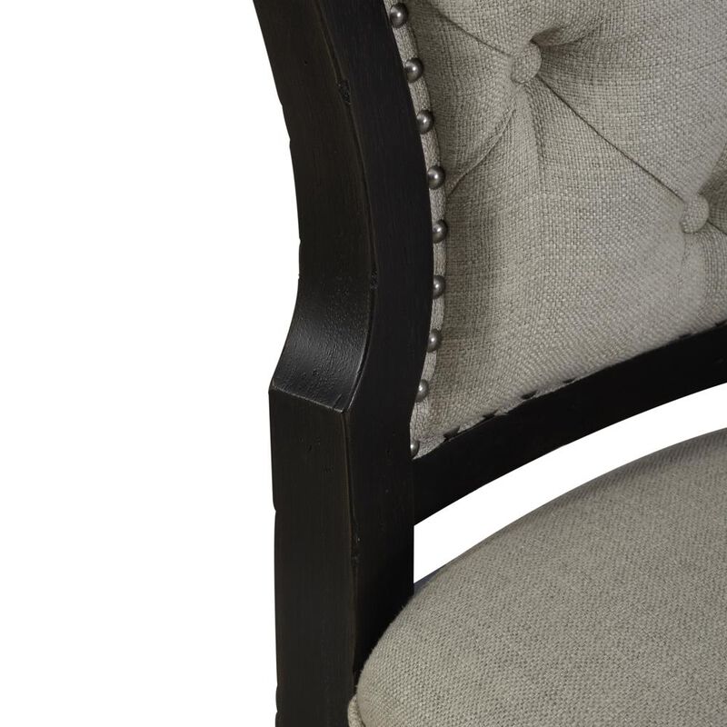 Liberty Furniture Uph Tufted Back Side Chair - Black - Set of 2 Traditional Multi image number 7