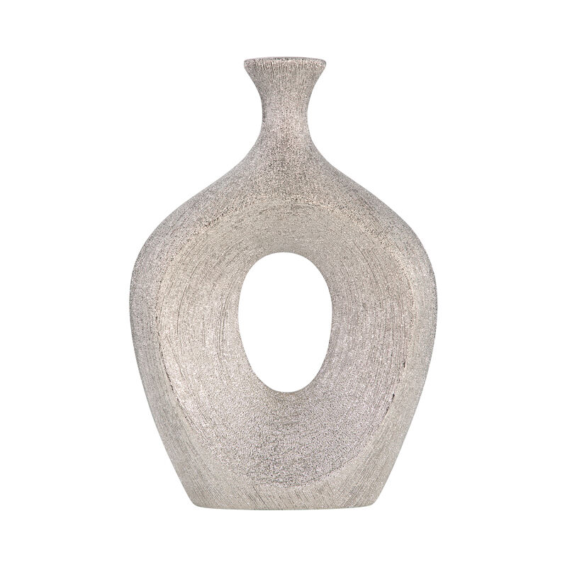 13" Beaded Oval Vase Cut-out image number 0