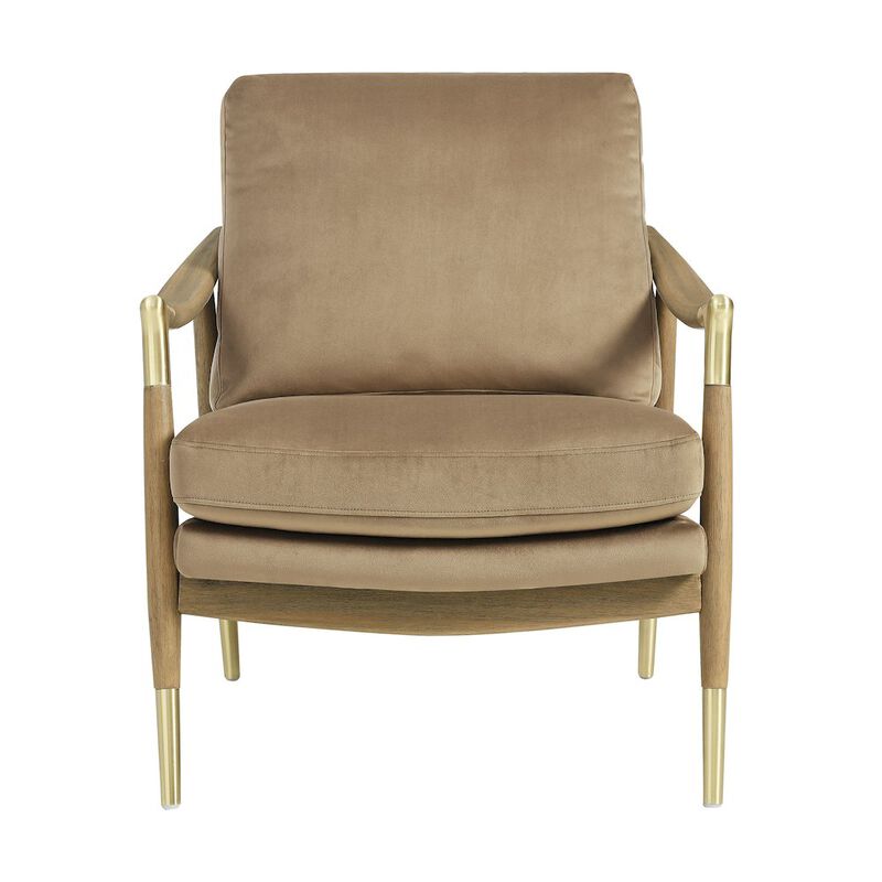 Langford Performance Velvet Accent Armchair image number 5