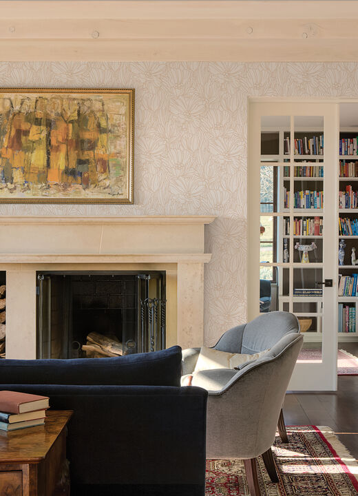 Selwyn Copper Floral Wallpaper