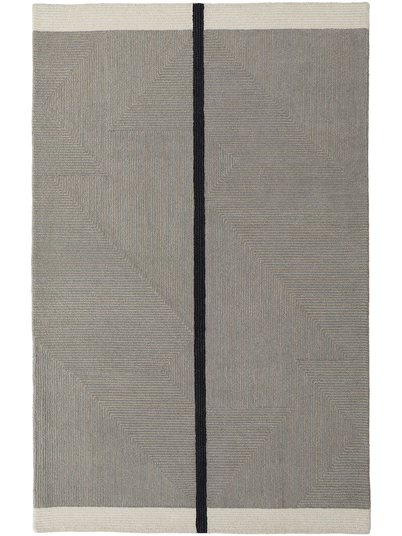 Maguire 8904F Taupe/Black 3'6" x 5'6" Rug