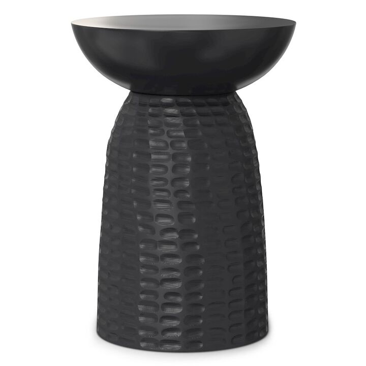 Simpli Home Boyd Solid Mango Wood Wooden Accent Table In Black