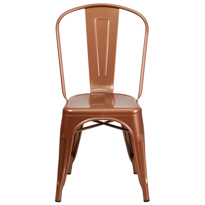 Copper Metal Chair