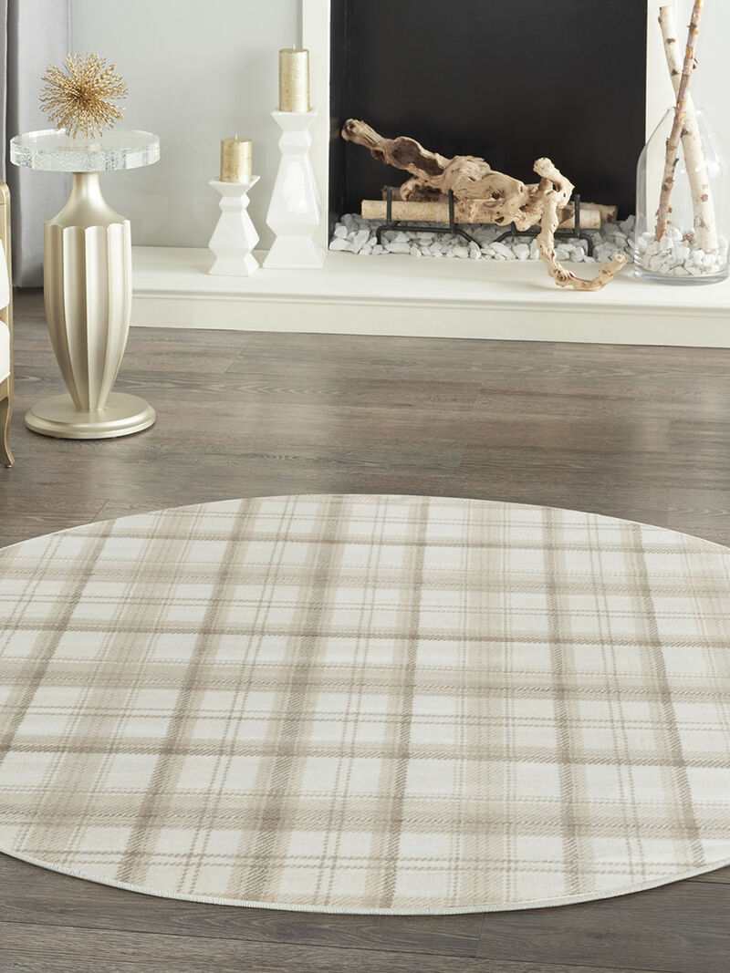 Grafix GRF03 Ivory/Beige 8'6" x 12' Rug