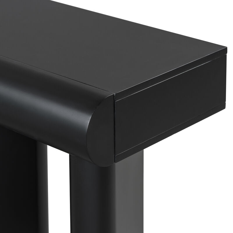 Merax  Narrow Entryway Table Modern Hallway Sofa Table with 2 Drawers