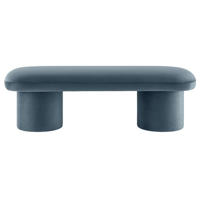 Modway Orla Performance Velvet Upholstered Bench in Taupe image number 7