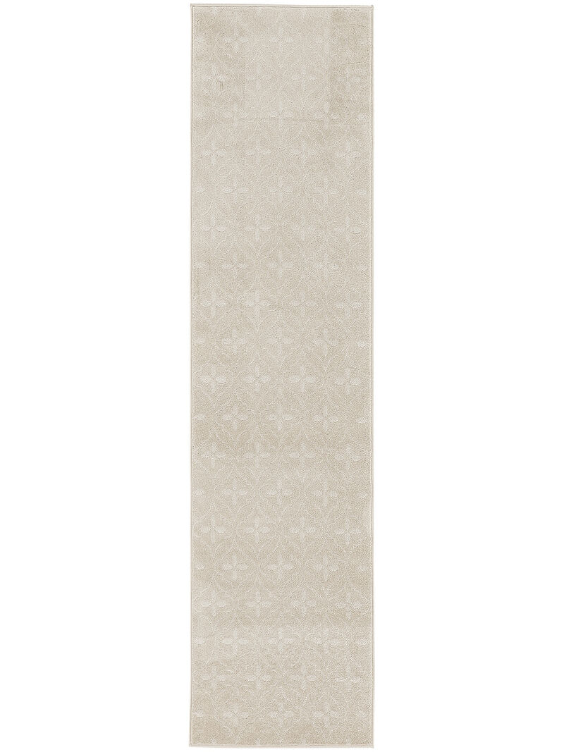 Nourison Essentials NRE04 Ivory/Beige 2'2" x 7'6" Rug image number 0