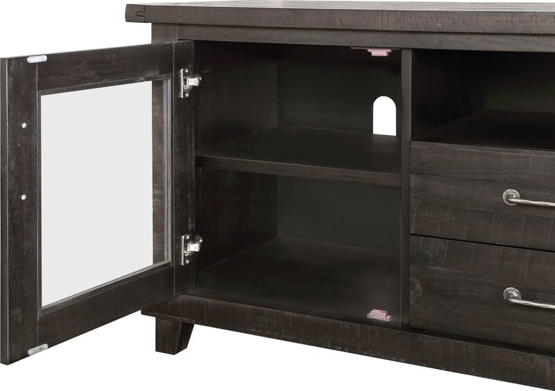 Yosemite Solid Wood Two Drawer Media Console in Cafe