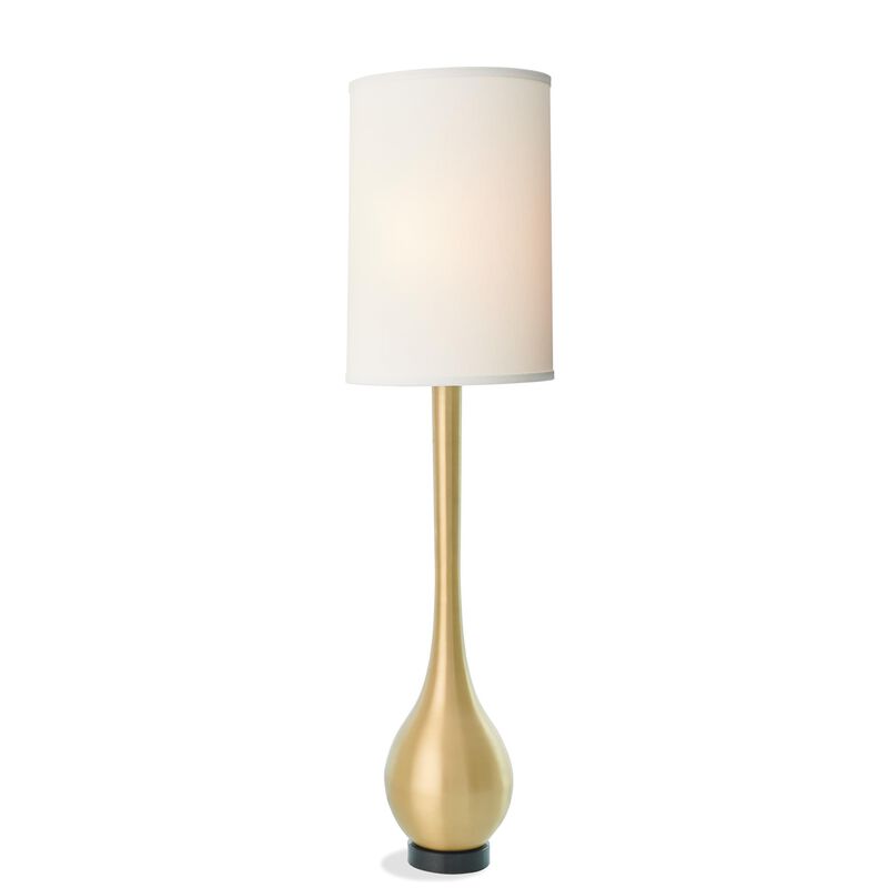 Bulb Floor Lamp-Brushed Brass