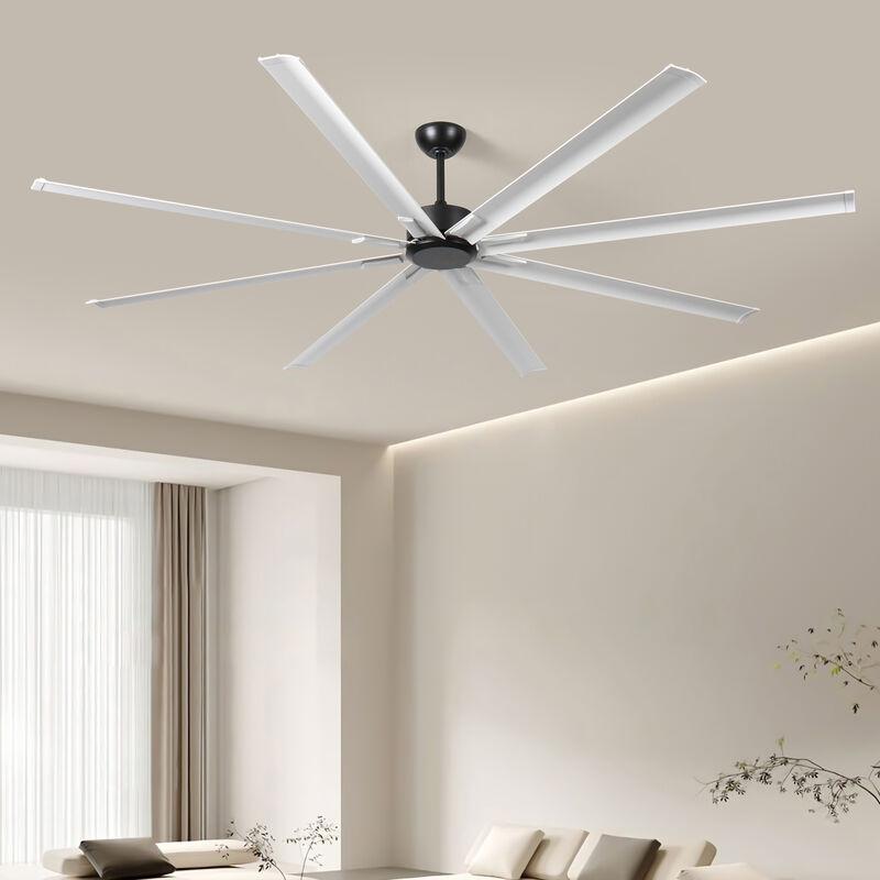 ELEMENT ACE 96 Inch Large Ceiling Fan with Light and Remote Control, 6-Speed Noiseless Reversible DC Motor, 8 Durable Double-Layer Blades for Home and Commercial Spaces image number 4