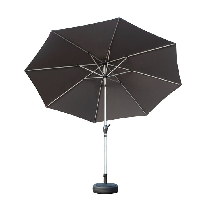 CLIHOME 10FT Outdoor Patio Umbrella with Push Button Tilt and Crank,UV Protection Waterproof Sun Umbrella(Base Not Included)