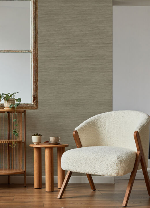 Rushmore Light Brown Faux Grasscloth Wallpaper (Set of 2)