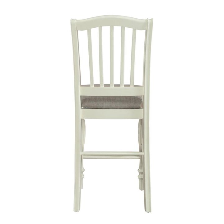 Liberty Furniture Cumberland Creek Slat Back Counter Chair (RTA)-Set of 2 in Nutmeg