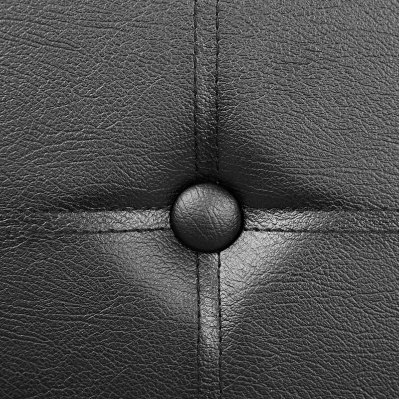 30" L Faux Leather Folding Storage Ottoman Bench, Storage Chest Footrest Padded Seat