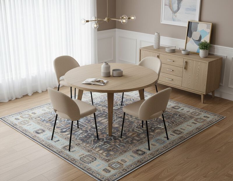 Samarkand 9X12 Gray & Light Blue Rug image number 1