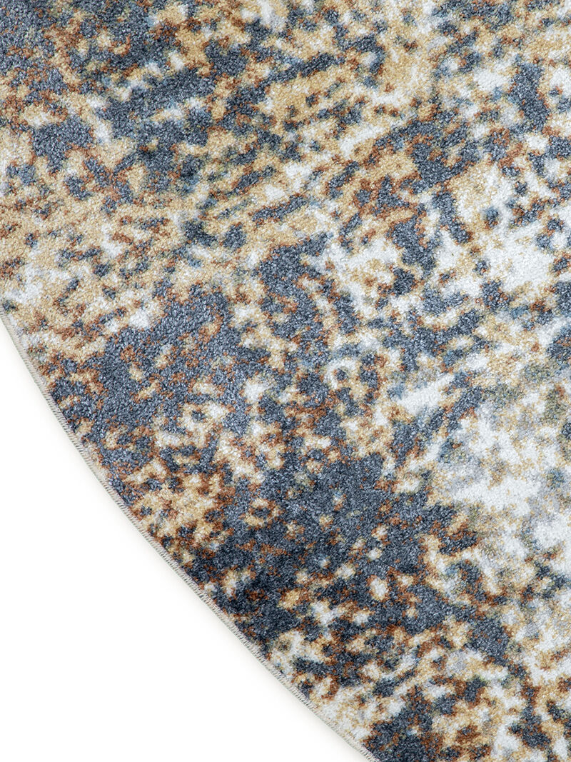 Astra Machine Washable ASW07 Multicolor 5'3" Round Rug