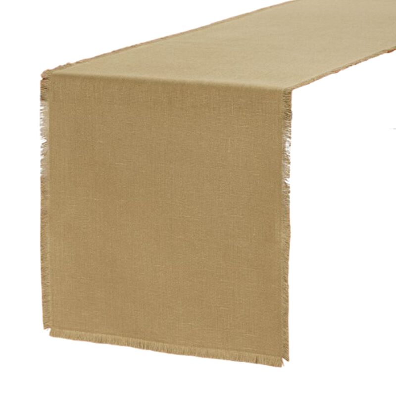 Solino Home 100% Pure Linen Table Runner - Fringe