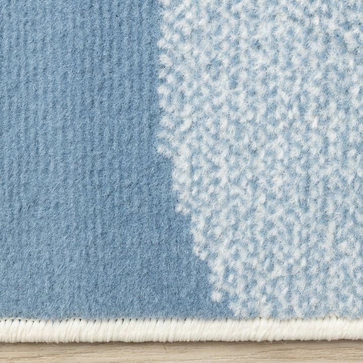 Novelle Home Functional Kids Baby Penguin Area Rug, 3'11 x 5'7